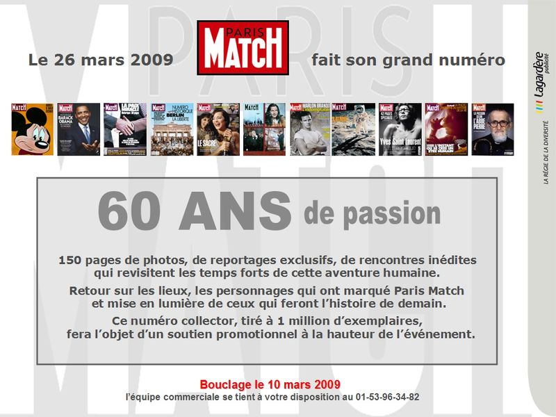 Paris match 60 ans
